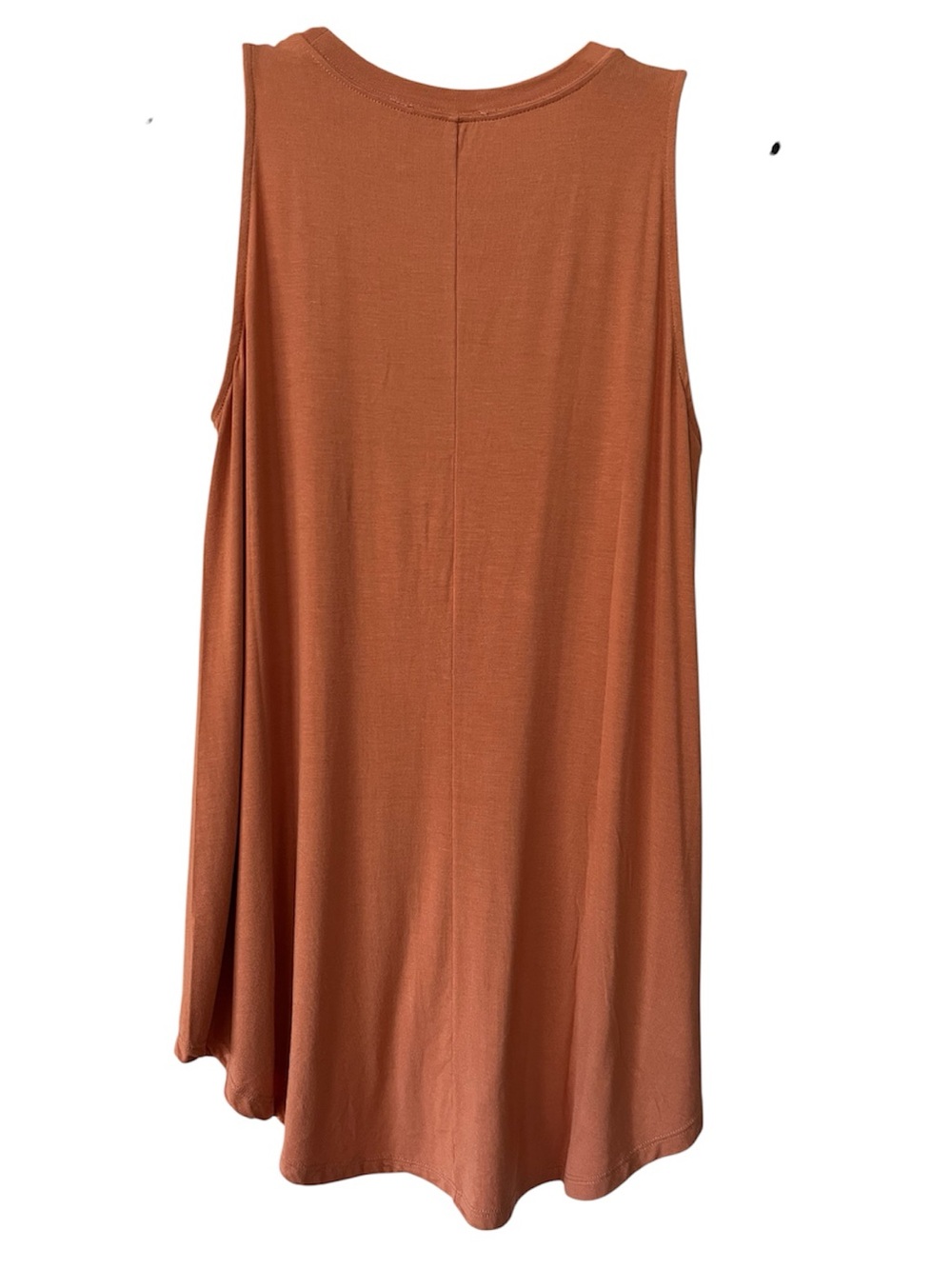 Zenana women’s Sleeveless High Low swing Tank Top caramel color soft flowy - Picture 2 of 9